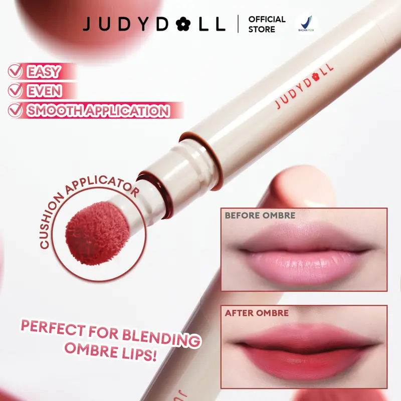 Judydoll Cushion Matte Lip Cream - LIP CUSHION, 12H Super Stay Super Nyaman Ringan Waterproof Transferproof Velvet Matte Finish | Makeup Ramadhan, Makeup Lebaran, Makeup Iftar 0