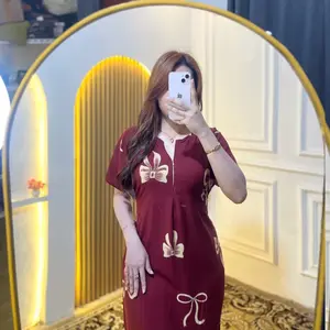 Daster pita kekinian terbaru wanita cantik rayon premium tebal motif Busui resleting depan Bumil Panjang tali kanan dan kiri