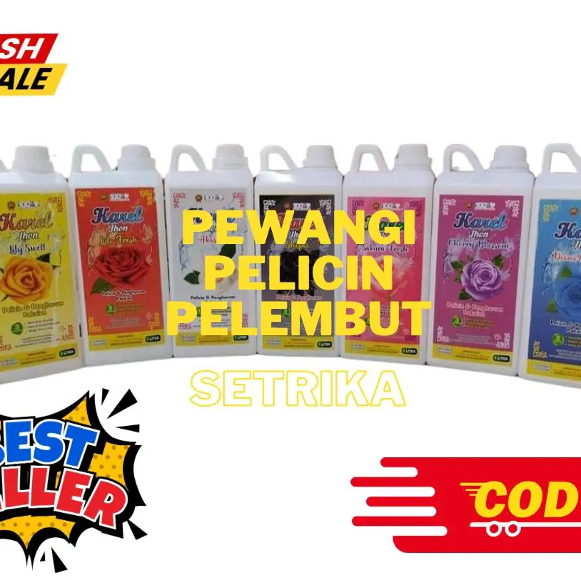 Pewangi Laundry Trika Kispay 1000ml - Pelicin & Pelembut Best Seller Karel Preminum