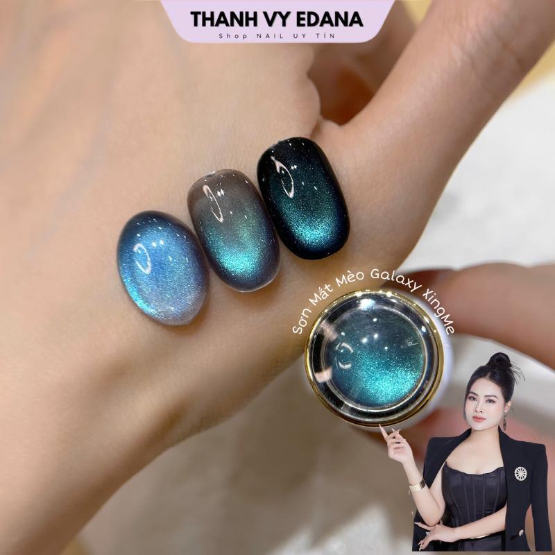 Sơn mắt mèo GALAXY ánh màu xanh tím, mắt mèo XINGME [THANH VY EDANA]
