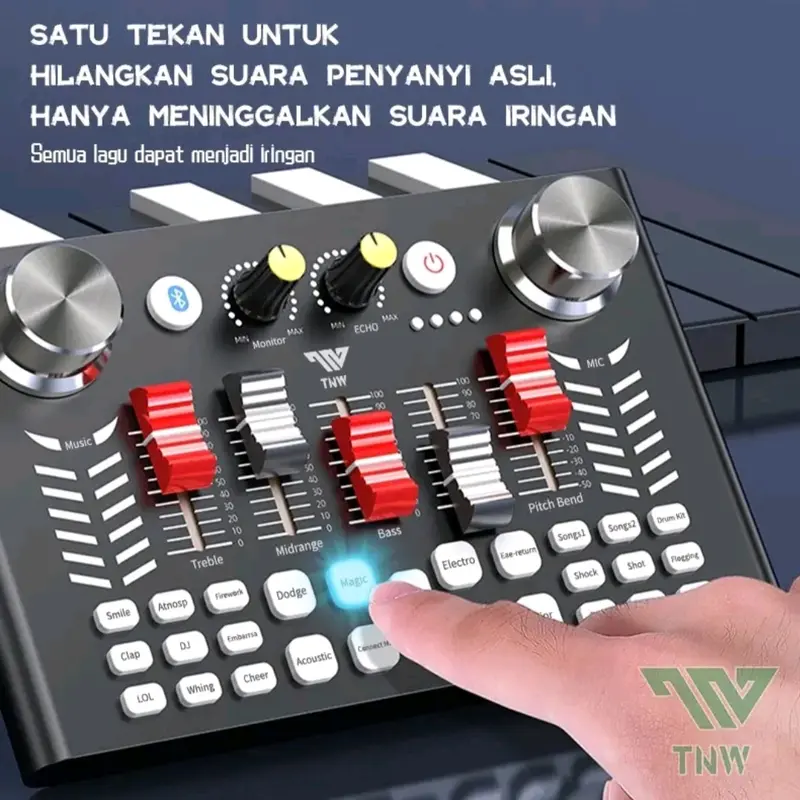 sound card TNWK _v18 sound card oudio live music terbaru Audio Earphone 3