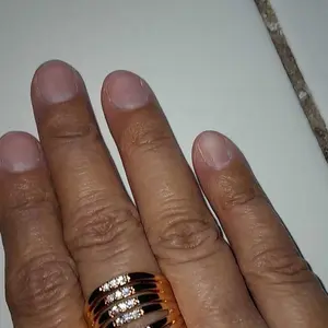 Cincin koin logam motif kotak lapis emas 24k anti karat