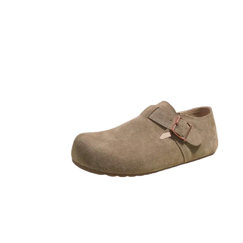 3CM tall all-inclusive Boken shoes for women in 2025, thick-soled, inward-heightening, new Spring and autumn one-foot Boken shoes Mules 2
