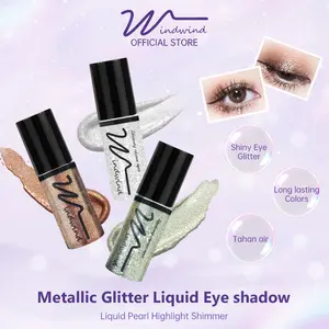 WindWind Eyeshadow Cair Multifungsi Eyeliner Liquid Eyeshadow Gliter Sparkling Eye Shadow Pigmented Waterproof Long Lasting
