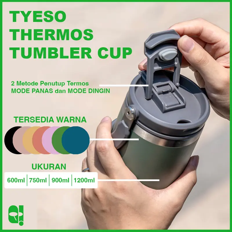 TS-8826 TS-8827 TS-8828 TS-8830 Thermos Botol Minum Termos Tumbler Coffee Mug 100% Original Asli + FREE Bubble Wrapping Stainless Steel 0