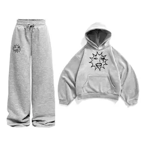 RAS - Jaket Hoodie & Jogger Baggy Fleece Unisex Setelan Nyaman untuk Pria dan Wanita