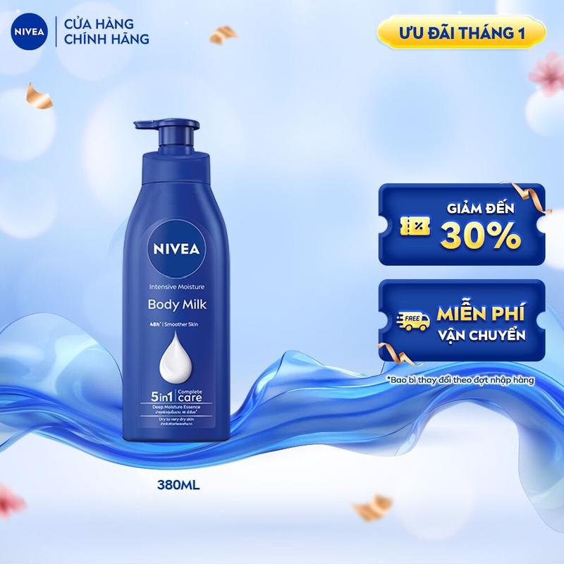 Sữa Dưỡng Thể NIVEA Body Milk Dưỡng Ẩm Chuyên Sâu 380 ml 550 ml - 98940 98943