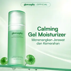 Glowsophy CICA Centella Soothing Moisturizer Calming Redness Panthenol Mugwort Gel Day and Night Skincare 100 ml