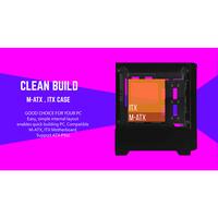 Gambar CASING CUBE GAMING LEORIC Mesh - Mid Tower mATX Tempered Case dari Techno Computer Bali Kota Denpasar 5 Tokopedia