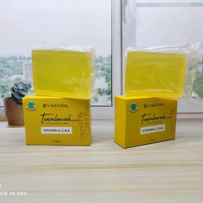 Sabun V Natural Temulawak Extrak Brightening soap 80g 1