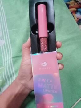 Product Review of 【CUCI GUDANG】MAGEFY 2-IN-1 Lipstik  / Matte Liquid Lipstick / Lip Lembut Tahan Lama Pelembab Pigmentasi Tinggi 12 Colors 8016 from B**i 1