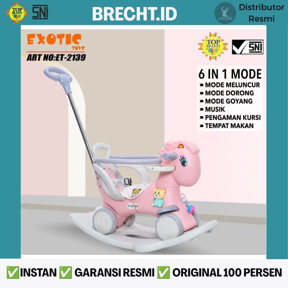Mainan Anak Kuda Kudaan Jungkit EXOTIC ET 2139 ET-2139 6 IN 1