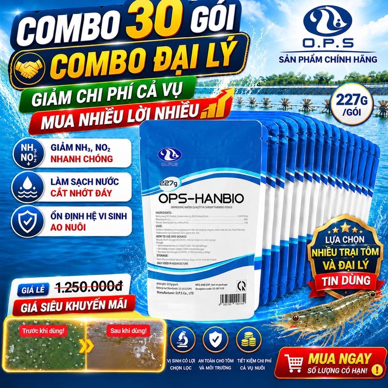 HAN BIO 227 Gram - Hỗ trợ lọc nước, phân giải các chất hữu cơ.