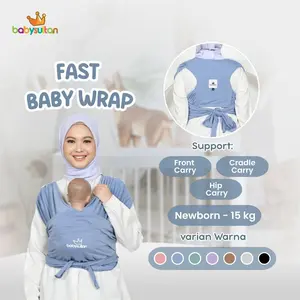 Gendongan Bayi Depan Fast Baby Wrap 3in1 M Shape dengan Sash Belt Terbaru babysultan