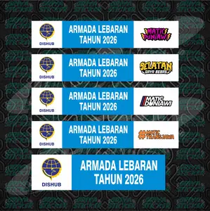 (ISI 2) - Sticker motor - STIKER DISHUB ARMADA LEBARAN 2026 Sticker Matic Trans Jawa X Armada Lebaran Stiker Motor Stiker Mobil Stiker Helm Stiker Laptop Universal