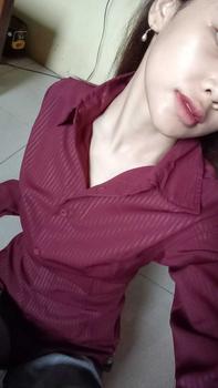 Product Review of Wispie Girl Boss Fitted Shirt | Kemeja kerja wanita fit garis stripe karet Lembut pink hijau biru from t**a 0