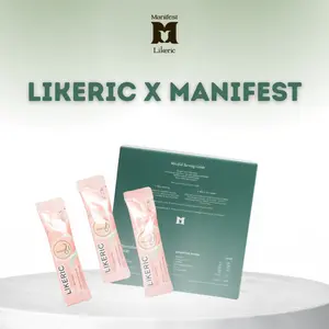 Manifest x Likeric Drink with Guarana Rosella Extract Green Coffee dan Green Tea - Bundling 2 box