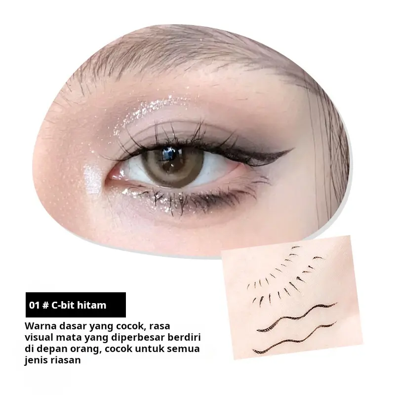 Eyeliner halus, tahan air, tahan keringat, halus dan mudah digunakan 5