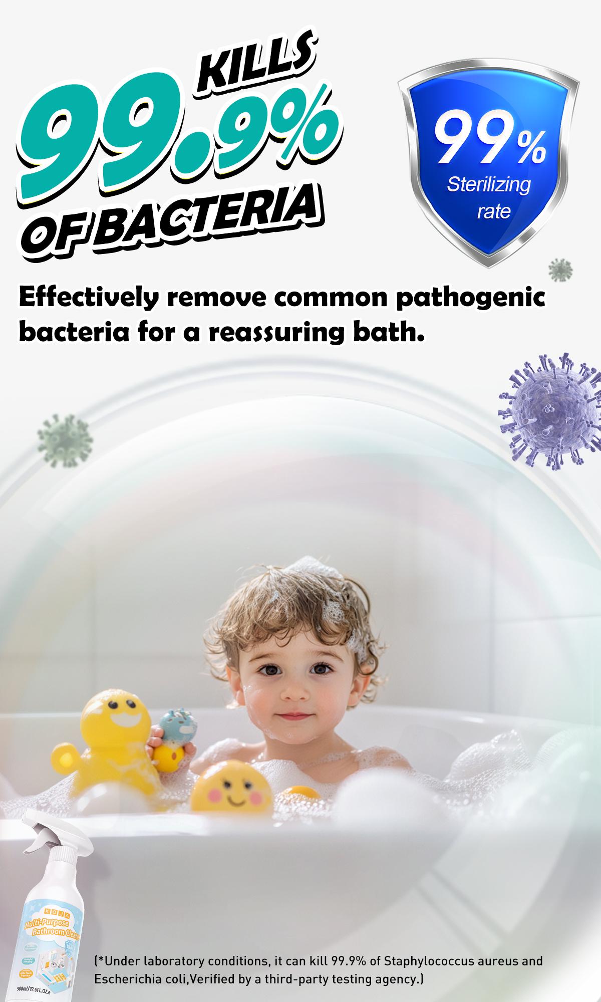 [Mega Sale] KOJA Pembersih Kamar Mandi 500ml x3 Aroma Persik Lembut untuk Toilet & Keramik Bersih Cepat Formula Surfaktan Lembut 99,9% Anti Bakteri