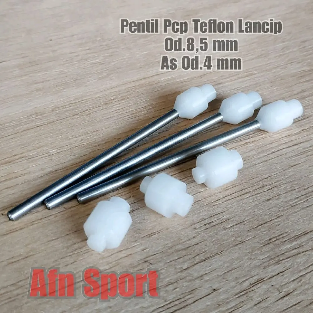 Pentil valve teflon putih lancip od.8,5 mm (As.3/3,5/4mm)
