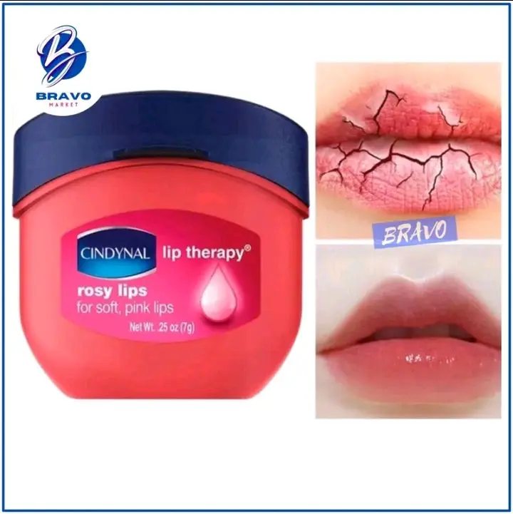 [Promo 3 Pcs] Lip Balm Rosy Lips  Therapy Moisturizing Pelembab dan Pemerah Bibir Permanen Alami