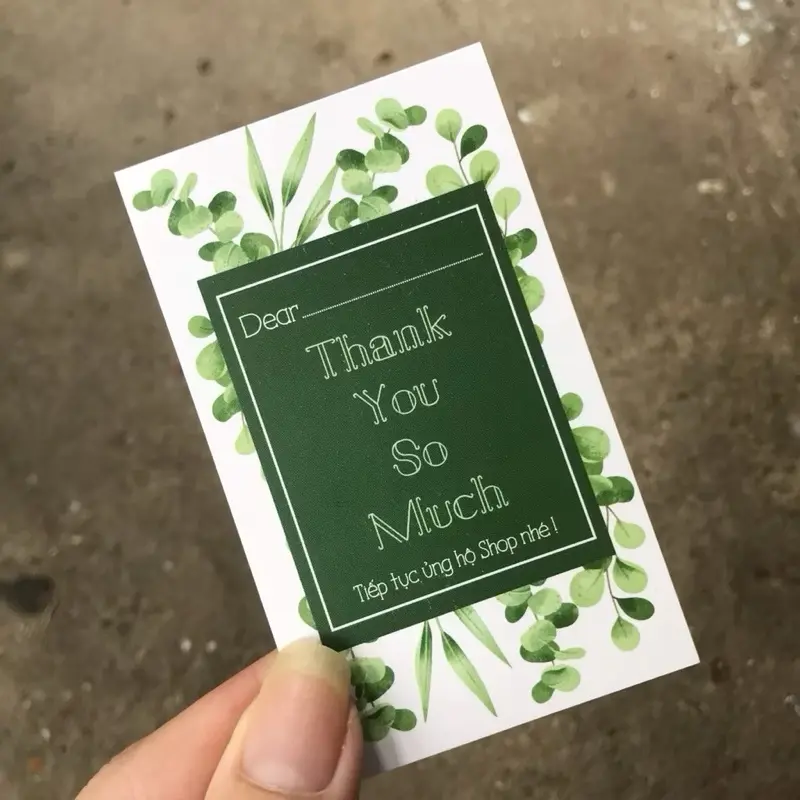 Thư cảm ơn quý khách hàng