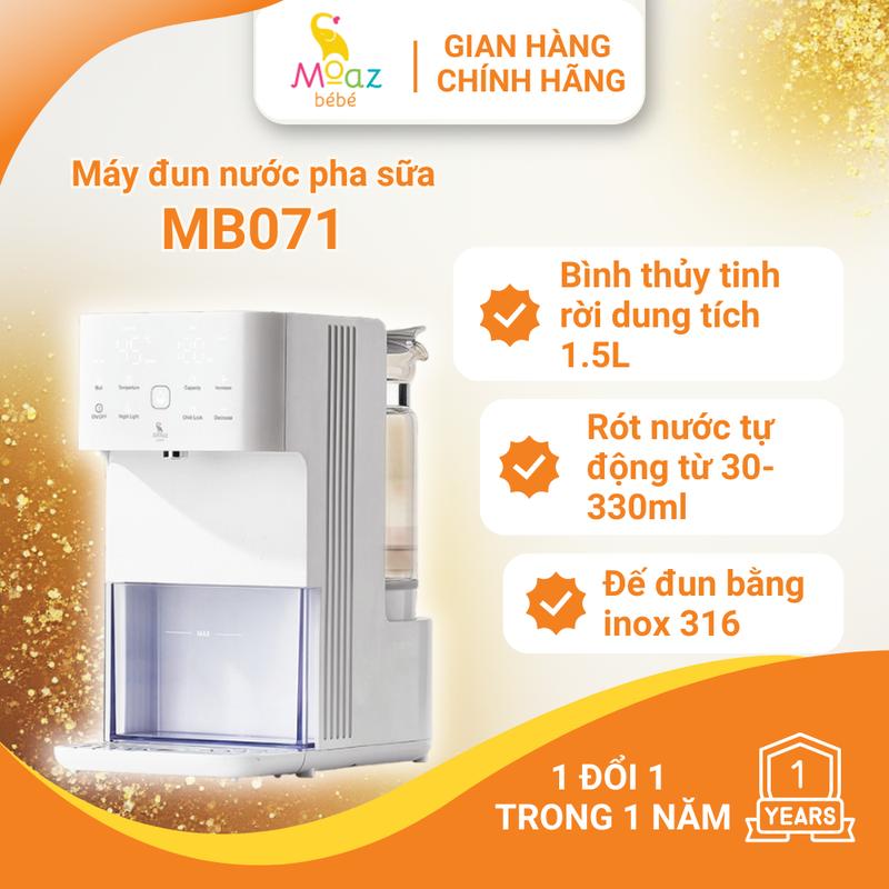 Máy đun nước pha sữa thông minh moaz bébé MB071 mayham nuoc pha sua