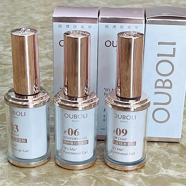  Base top cứng móng Ouboli mẫu CHAI TRÒN nâng cấp - siêu bóng bền 