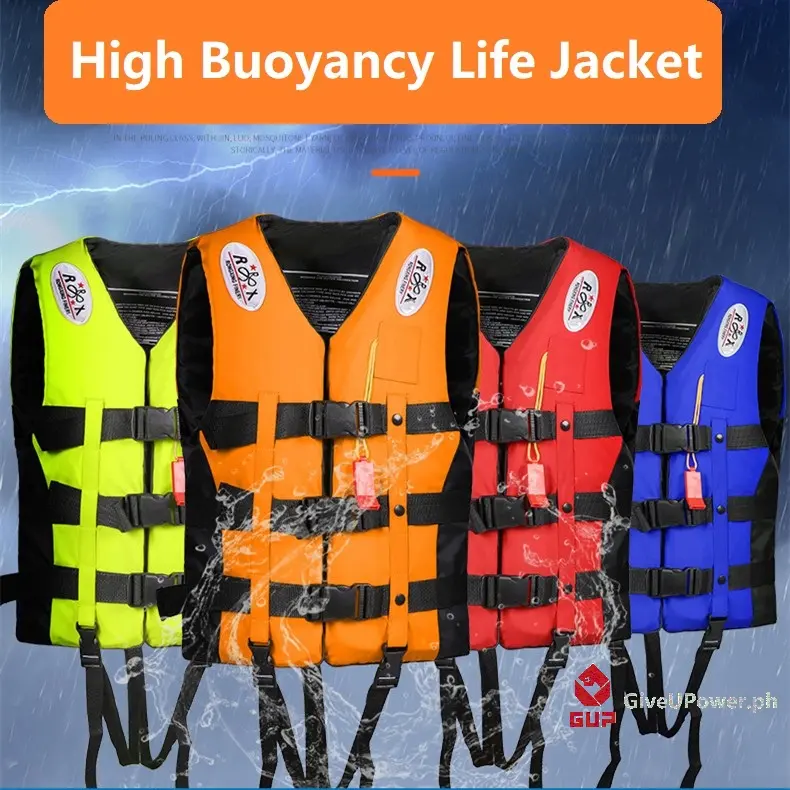 Life Vest Jacket  Kids Adults Marine Safety Life Jacket For Outdoor Water Sport Fishing Swimming Kayaking Boating Drifting Surfing Lifesaving Buoyancy Aid Survival Suit