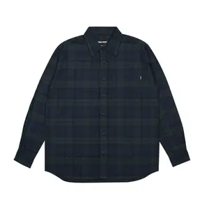 MRFM - FLANNEL NAVY GREEN / KEMEJA KULIAH