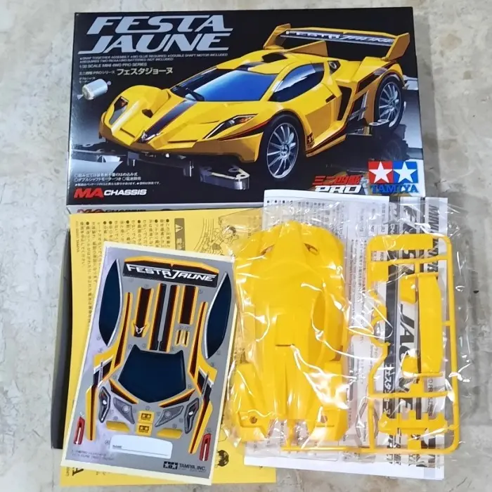 Terjangkau Body Festa Jaune + Decal + Dus Manual Book Ori Tamiya