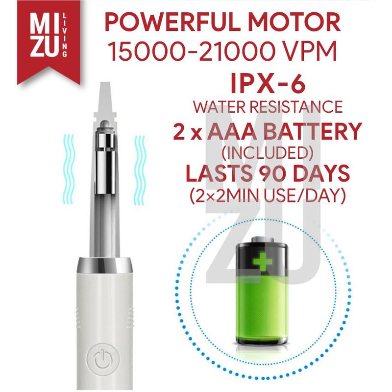 MIZU SHIKA-LITE Dental Scaler Pembersih Karang Gigi Sonic Electric Toothbrush Sikat Gigi Elektrik 2