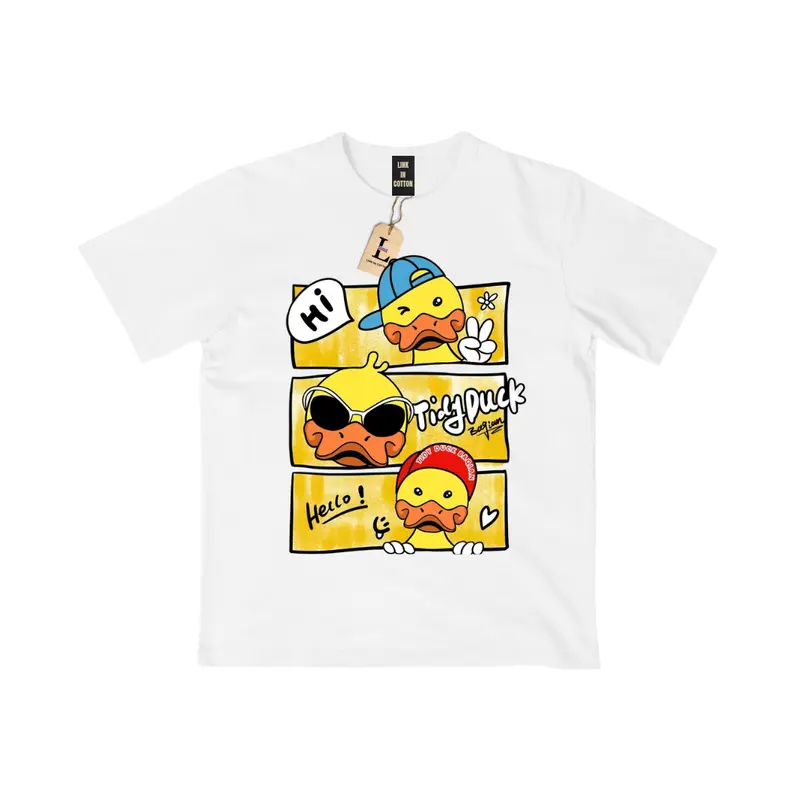 LINK IN COTTON - Tshirt Tidy Duck 100% Cotton Nyaman dan Tebal 0