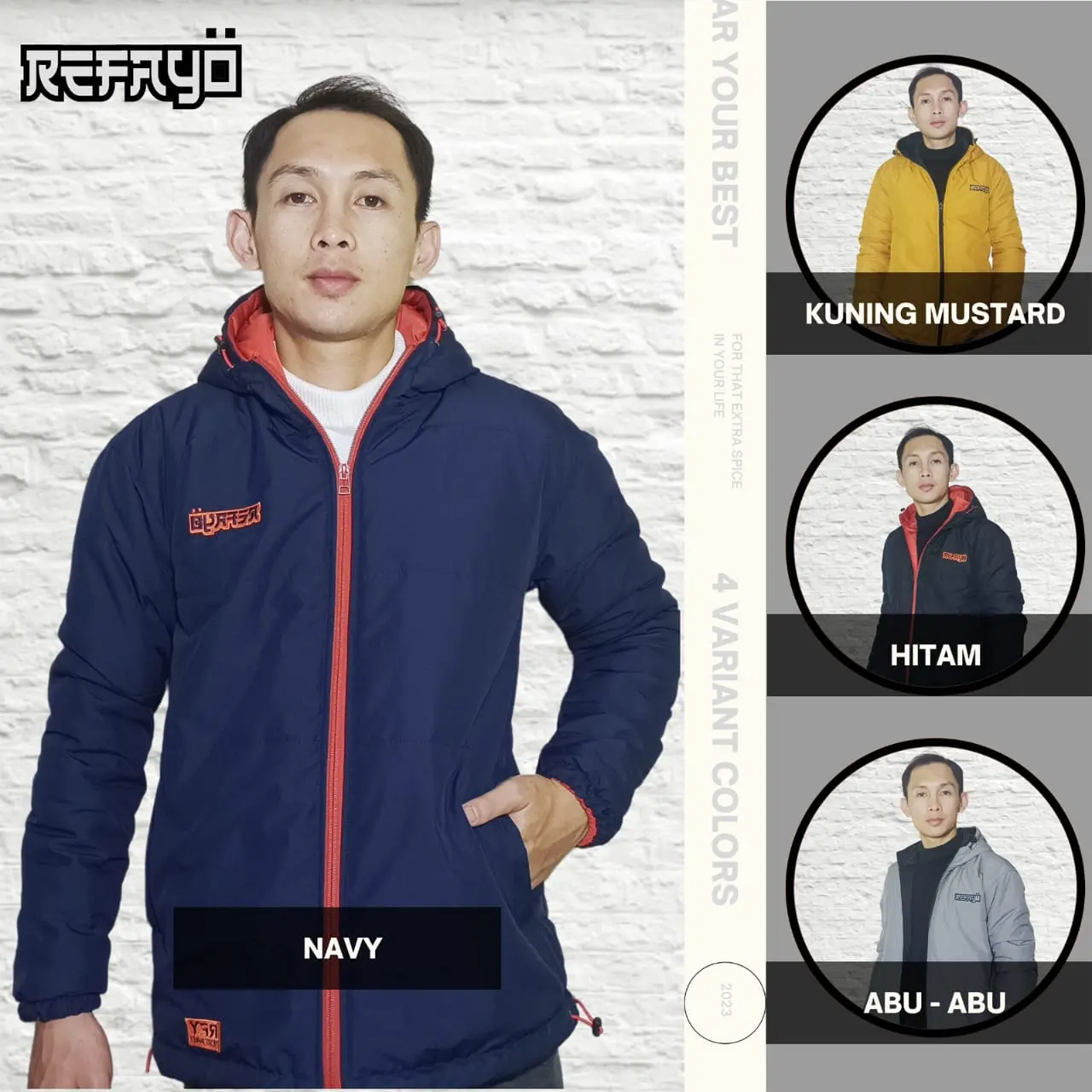 Jaket Winter REFAYO Pria Wanita Outdoor Waterproof Windproof Sport