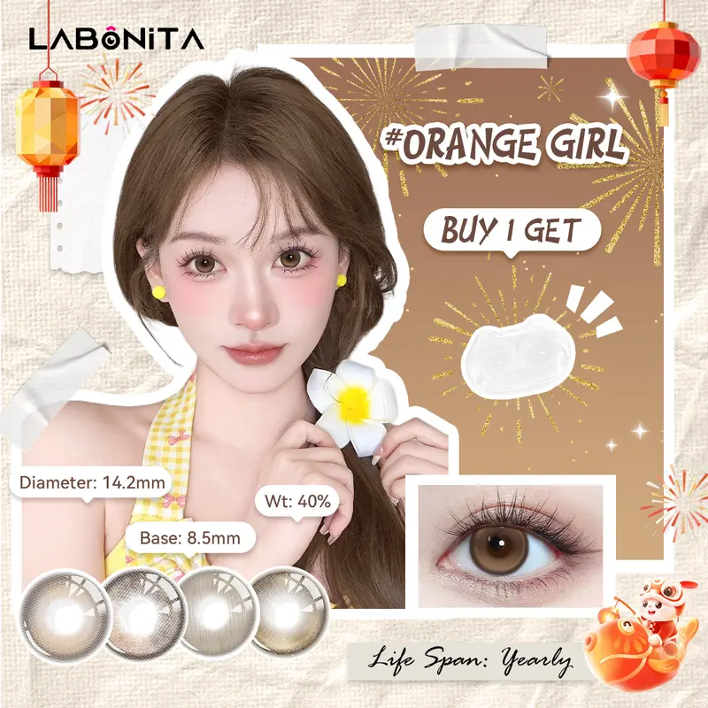 Mill Creek Contact Lenses 2 Pieces Black Large Diameter Doll Eyes