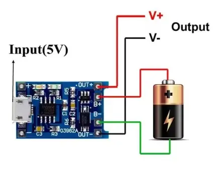 Modul Pengisi Daya Baterai Lithium 18650 TP4056 (5V 1A) - USB Micro dengan Fitur Proteksi & Ekspansi (DIY)