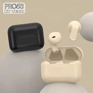 หูฟัง PRO5S (2 ของขวัญ:1 สติ๊กเกอร์การ์ตูน+1 ปลอกหุ้มเกม) เสียงสเตอริโอระดับ HiFi, ลดเสียงรบกวน ENC,กันน้ำ iPX5, มีไมโครโฟนในตัว, ควบคุมด้วยหน้าจอสัมผัสแบบดิจิทัลอัจฉริยะสำหรับ iPhone และ Android