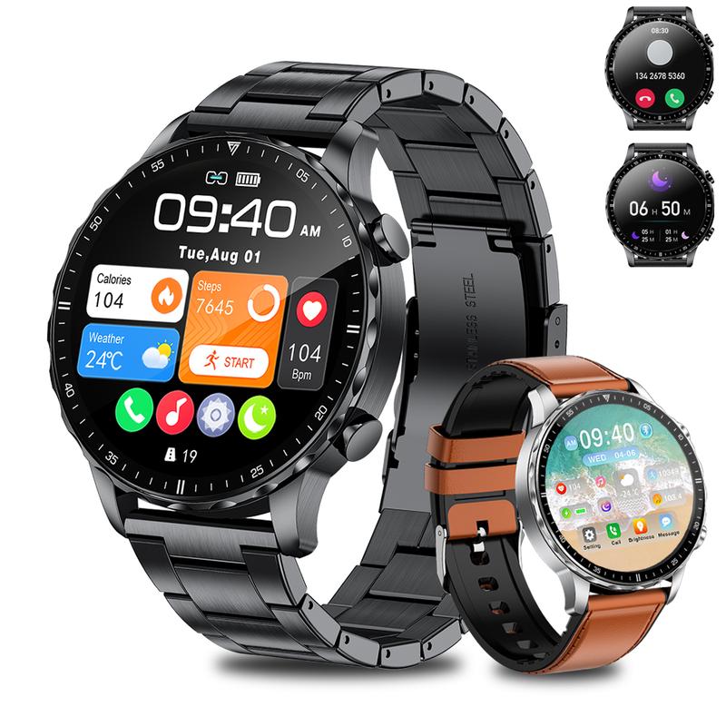 LIGE Đồng hồ thông minh Nam Nữ 1.53 "Màn hình cảm ứng Cuộc gọi Bluetooth Oxy trong máu 290mAh Thể thao Thể dục Ngoài trời IP68 Chống thấm nước với dây đeo silicon miễn phí cho Android iPhone