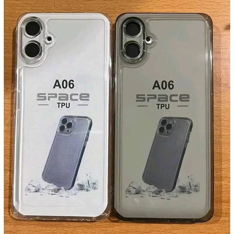 Softcase Cocok Untuk HP Samsung A06 Case Casing Handphone Silikon Clear Bening Hitam Transparan Space Air Bag Bahan Lentur