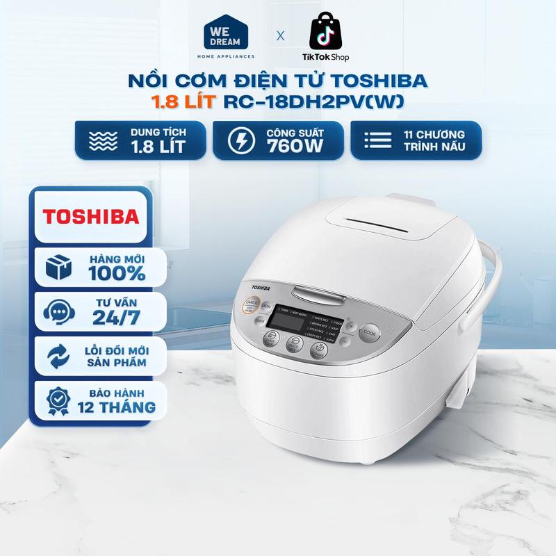 RC-18DH2PV(W)- Nồi Cơm Điện Tử Toshiba RC-18DH2PV(W) 1.8L