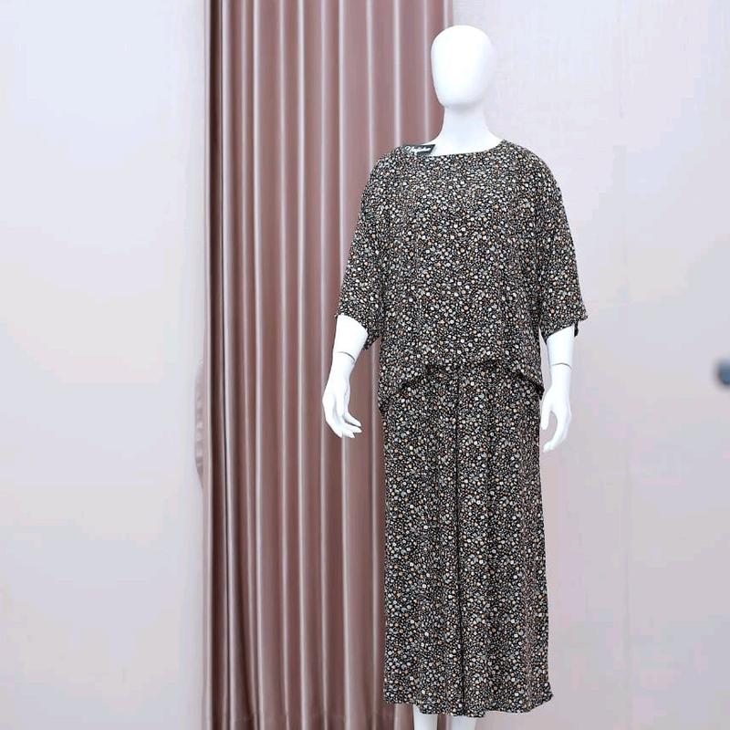 premium baju tidur  piyama pajamas one set rayon sleeper wanita pajamas daster mahal daster lengan 3⁄4 4