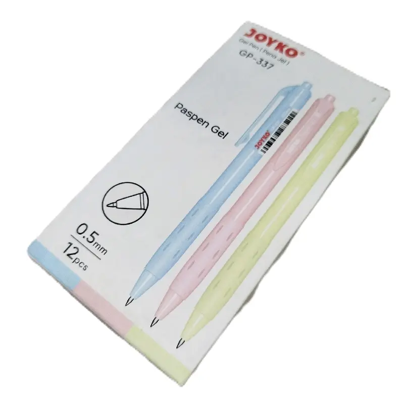 Pulpen/Paspen Gel/ Pen /Bollpoint Joyko GP-337 Stationery Bolpen /pcs Hitam Tinta 0