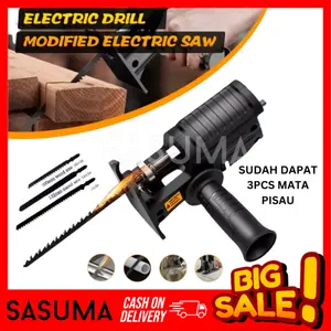 SASUMA Adaptor mesin Bor Jadi Gergaji Mesin Bor Gergaji Jig Saw Logam