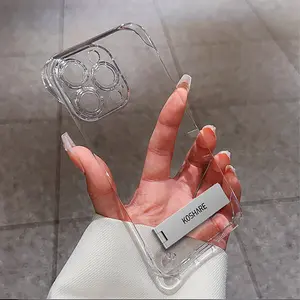 Case HP khusus untuk iPhone/OPPO/Samsung/VIVO/Redmi,Case HP Bening HD Tanpa Bingkai dengan Stand.