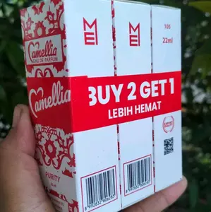 Camellia Eau de Parfum 22ml x 3pcs Promo Beli 2 Gratis 1 Lebih Hemat