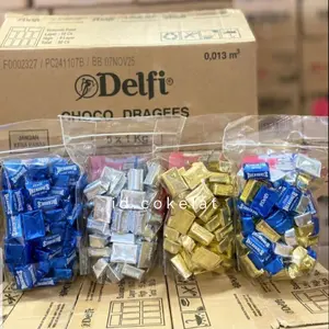 Coklat Delfi Treasures Almond Cookies Chocolate Chocolate - 24 Butir - Manis, Food, Gula, Putih, Cokelat, Orange, Cocoa, Snack, Mede, Hitam