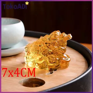 Patung Kodok Fengsui Warna Emas Patung Fengshui Patung Keberuntungan Patung Miniatur