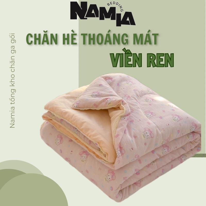  Chăn hè VIỀN REN NAMIA BEDDING mềm mại  thoáng mát thấm hút mô hôi sử dụng được quanh năm 4 mùa,kích thước 2m*2m2 