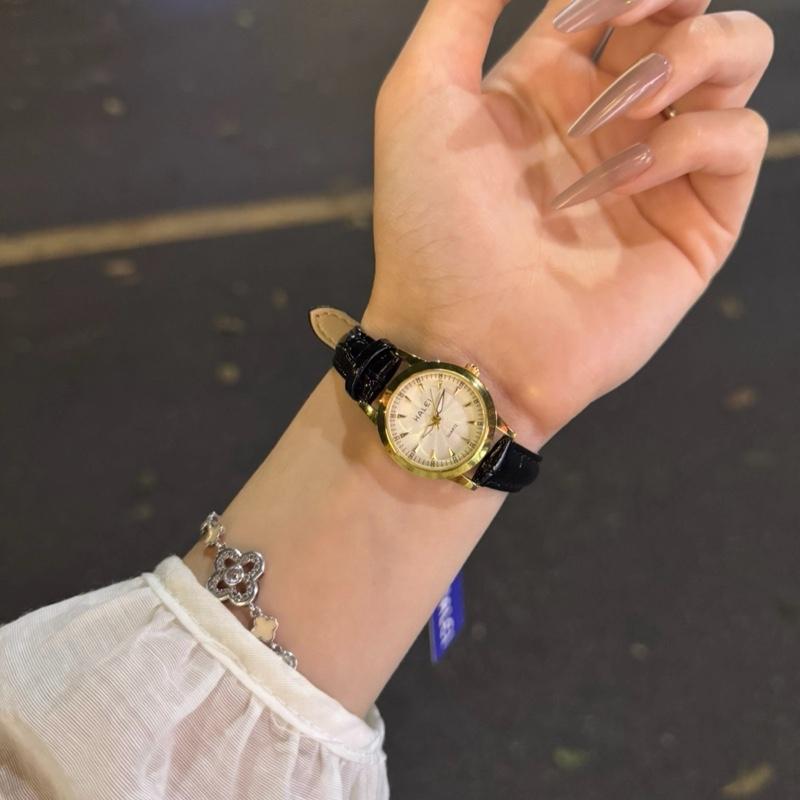 ĐỒNG HỒ HALEI DÂY DA CHÍNH HÃNG SANG TRỌNG CHỐNG NƯỚC TỐT