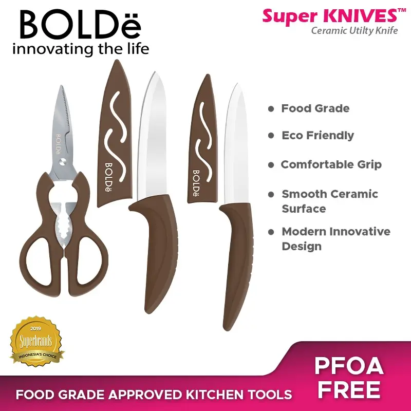 BOLDe Super Utensil Cutting Board Set 3+1 3
